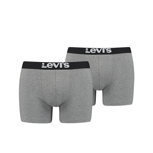 Levi's Underwear - Lot de 2 boxers gris - Sous vetement levis homme