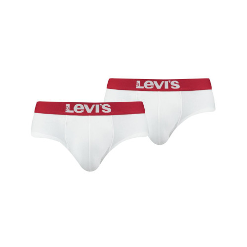 Levi's Underwear - Lot de 2 slips ceinture elastique - Slip blanc homme