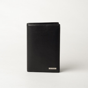 Mac Douglas - Portefeuille cuir noir 2 volets  - Porte cartes portefeuille homme