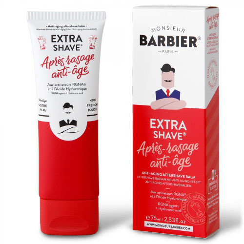 Monsieur Barbier - Baume après-rasage anti-âge Extra-Shave (activateurs RGNA et acide hyaluronique) - Apres rasage homme