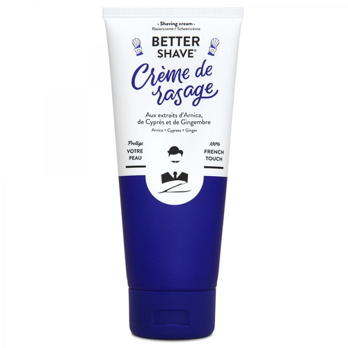 Crème A Raser Better-Shave Pour Peaux Sensibles (Arnica, Cyprès, Gingembre) Monsieur Barbier