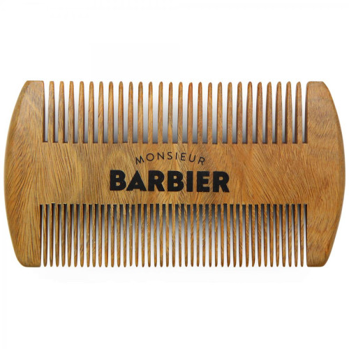 Monsieur Barbier - Peigne Barbe et Cheveux Final Touch en bois de santal - Accessoires rasage homme