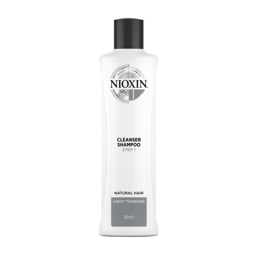 Nioxin - Shampooing densifiant System 1 - Cheveux normaux à fins - Shampoing homme cheveux fins