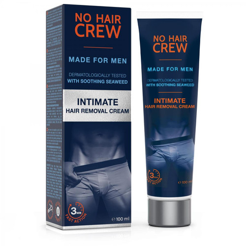 No Hair Crew - Crème Dépilatoire Zones Intimes de Haut Gamme Pour Homme - Produits d'Épilation pour Hommes