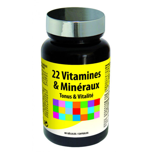 TONUS & VITALITE - 22 Vitamines et Minéraux - Pour Toute La Famille