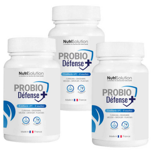 NutriSolution - Probio Défense + Digestion - X3 - Promotions Soins HOMME
