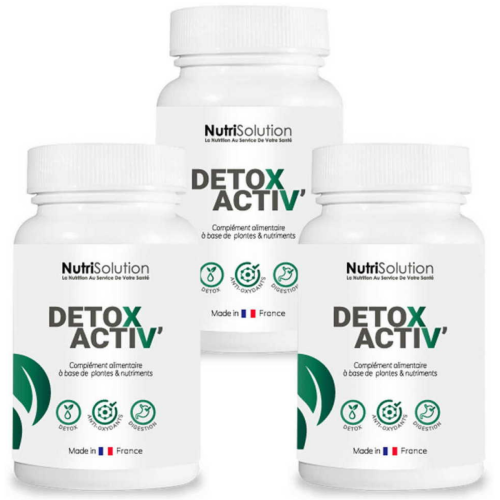 NutriSolution - Detox Activ - X3 - Promotions Soins HOMME
