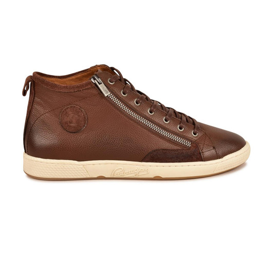 Pataugas - Baskets mid homme camel en cuir - Chaussures homme