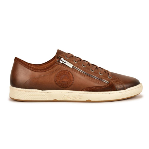 Pataugas - Baskets Basses Cuir Zippées Camel Homme - JAY MULTICOL H4G - Chaussures homme