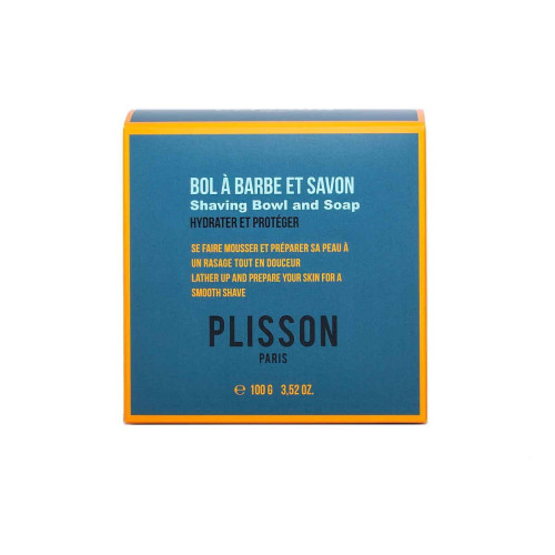Plisson - Bol A Raser Porcelaine - Couvercle & Savon - Accessoires rasage homme