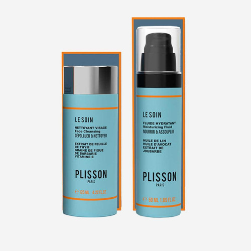 Plisson - Duo Belle Gueule (Nettoyant Visage & Fluide Hydratant) - Cadeaux Made in France