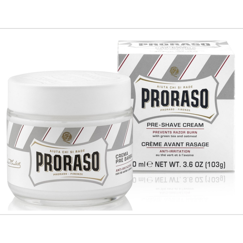 Proraso - Crème Avant Rasage Sensitive - Peaux Sensibles - Produit de rasage