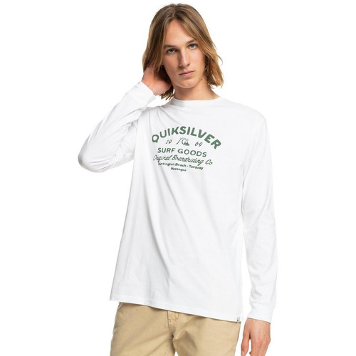 Quiksilver - Tee-shirt homme à Manches Longues blanc - Quiksilver sportwear