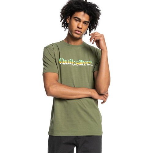 Quiksilver - Tee-shirt homme vert olive - Quiksilver sportwear