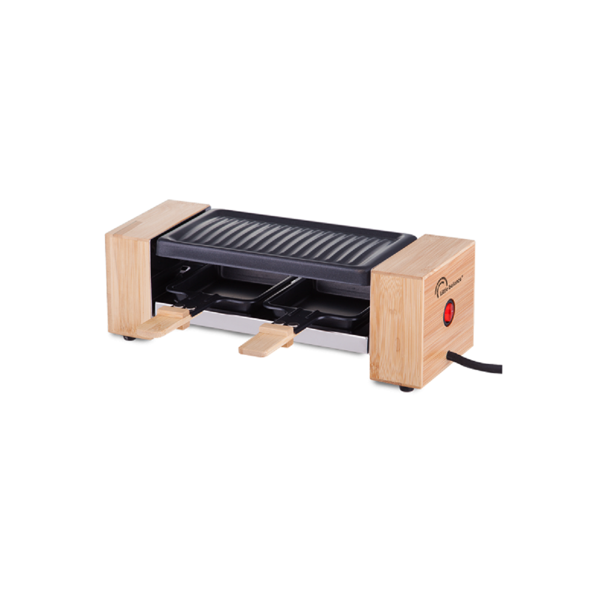 raclette grill wood anti-adhesif 350 w