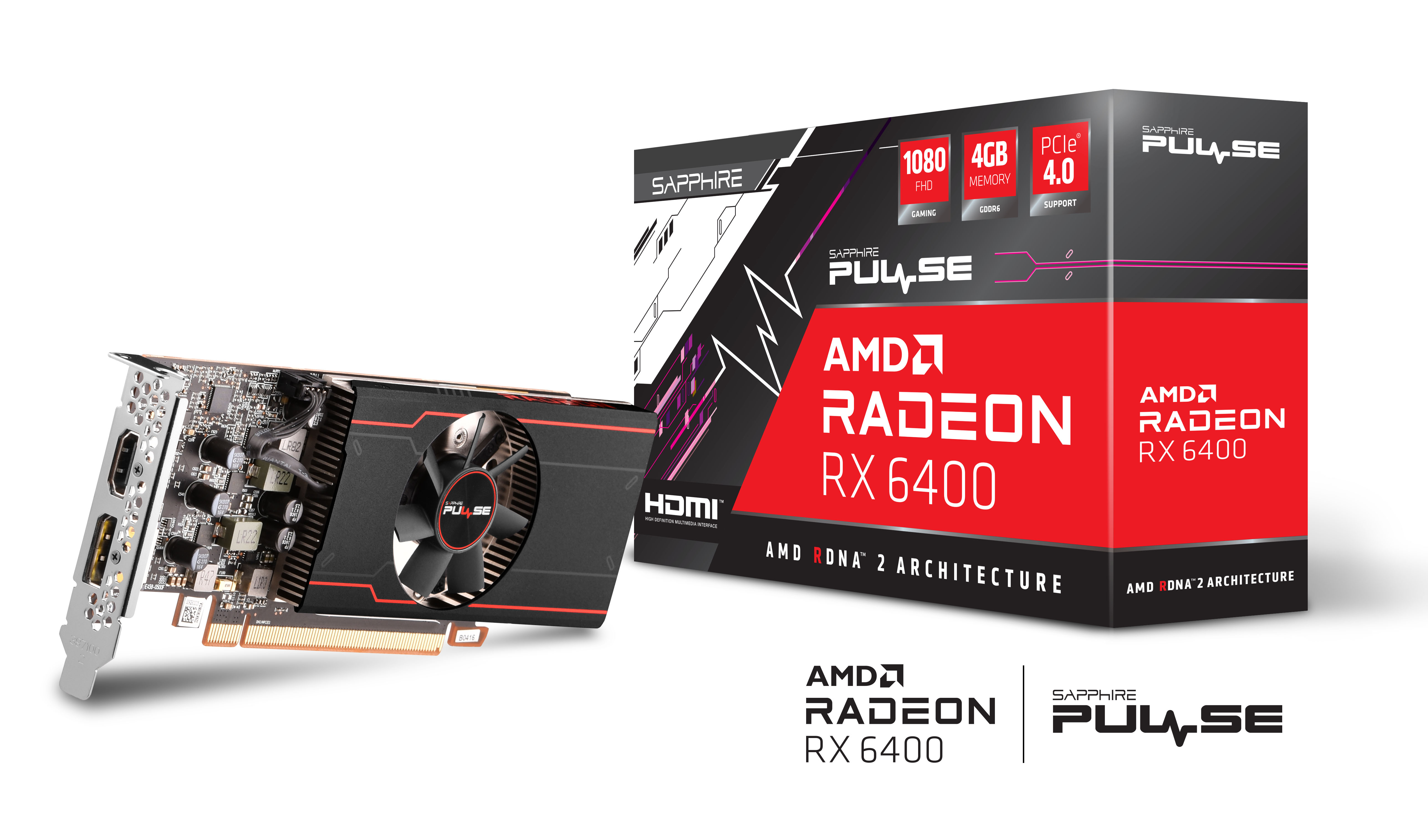 RADEON RX 6400 - PULSE GAMING - 4GB
