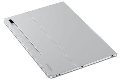 Book Cover Galaxy Tab S7+ / S7+ Lite - Gris Clair design elegant et compact