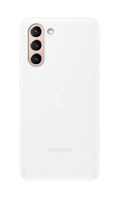 Samsung Coque avec affichage LED Blanc pour Samsung G 

S21 5G avec affichage led