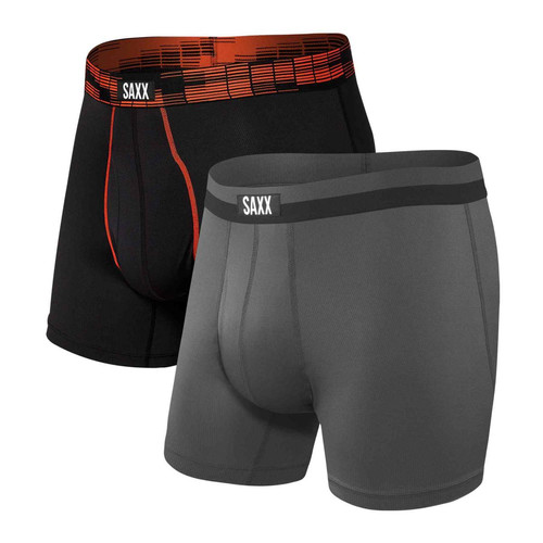 Saxx - Lot de 2 Boxers Sport - Noir - Saxx underwear
