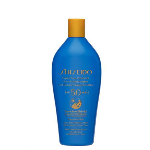 Shiseido - Suncare - Synchroshield Lait Solaire Visage & Corps SPF50 - Creme solaire visage homme
