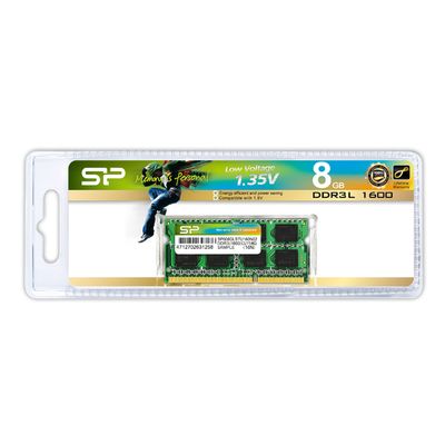 Silicon Power SODIMM - 1x8 Go - DDR3L 1600Mhz - CL11 memoire de tension 1.35v