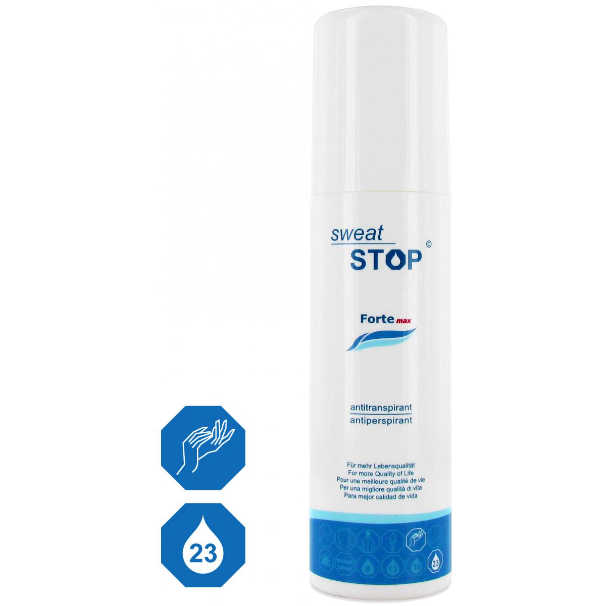 SweatStop® Forte max anti transpirant spray pour les mains The Powder Company