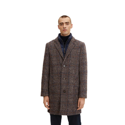 Tom Tailor - Manteau laine à carreaux - Vetements homme