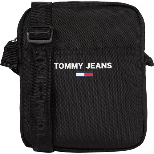 Tommy Hilfiger Maroquinerie - Sac reporter avec poche noir - Tommy hilfiger underwear maroquinerie