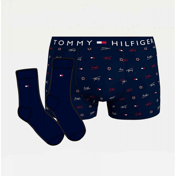 Set boxer logote & paire de chaussettes Tommy Hilfiger Underwear